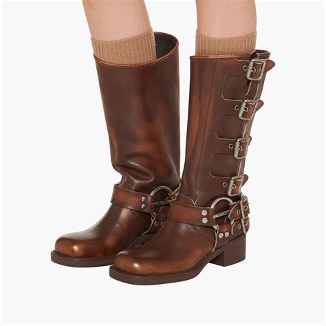 miu miu sienna biker boots|Buy Miu Miu Biker Boot Shoes: New Releases & Iconic Styles.